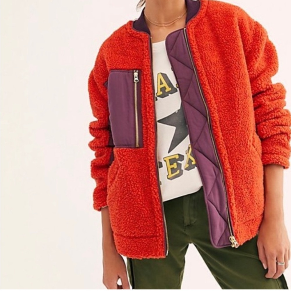 Free People We The Free Sherpa Shacket Jacket